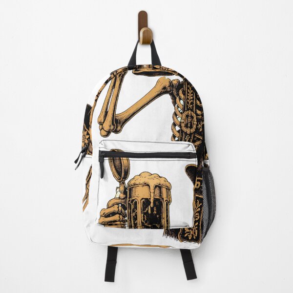 Item preview, Oktoberfest Skeleton Lederhosen Peace Funny German Men Women designed and sold by SketchDrSketch.