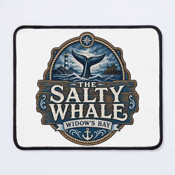 Item preview, Vintage Salty Whale Nautical Badge Graphic designed and sold by SonnyGilmore.