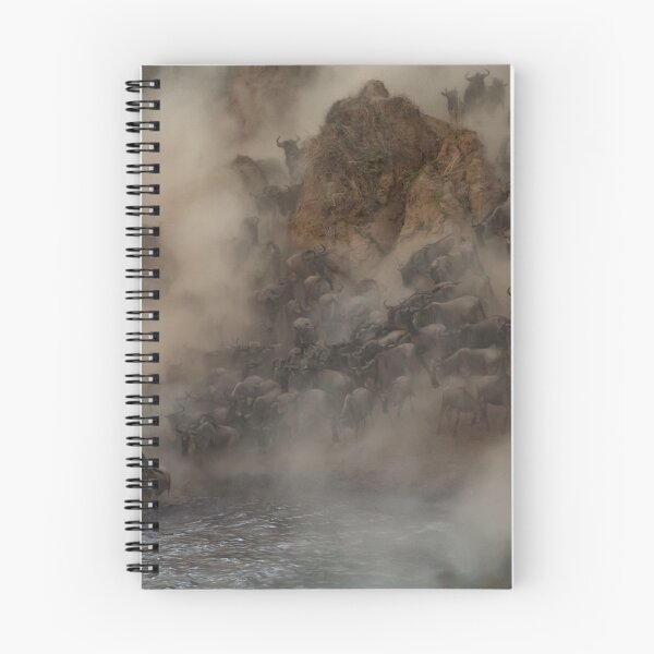 Item preview, Wildebeest in the dust at the Mara River in Kenya designed and sold by Ingo Gerlach.