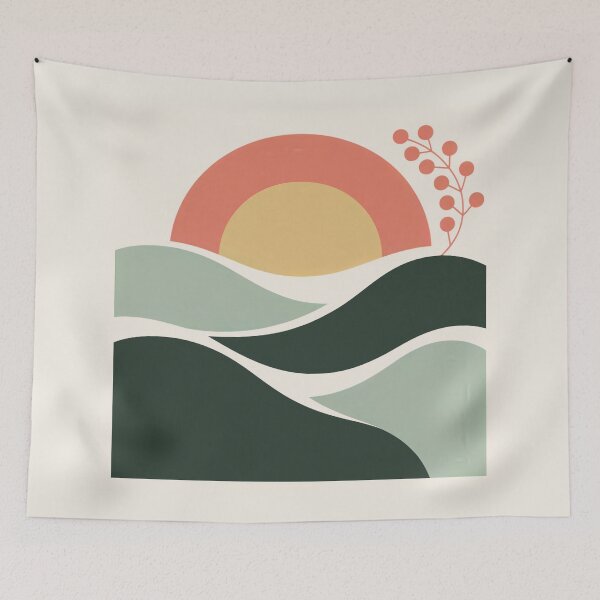 Item preview, Abstract Winter Solstice Sun Landscape  designed and sold by TrendMorphic.