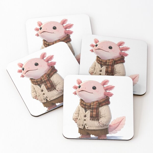 Item preview, Cozy Fall Axolotl – Autumn Animal Gift designed and sold by Icareis-Studios.