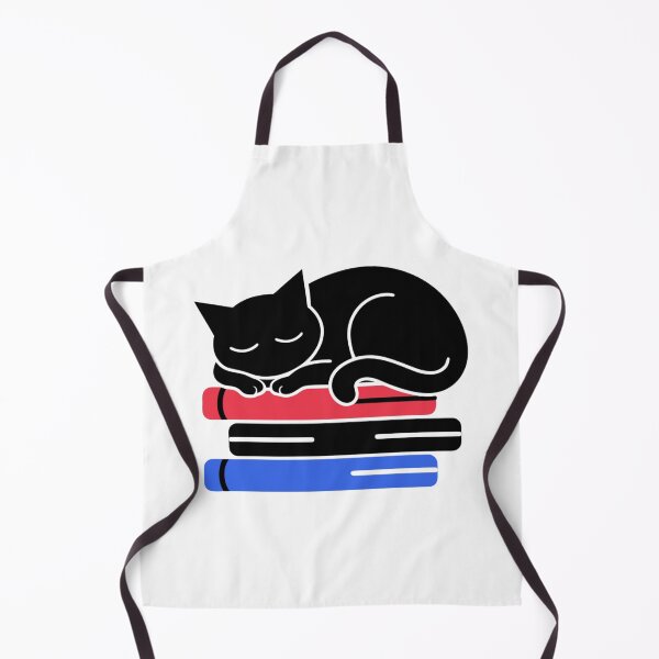 Item preview, Bookworm Cat Reading Open Book Silhouette designed and sold by Ikochane.
