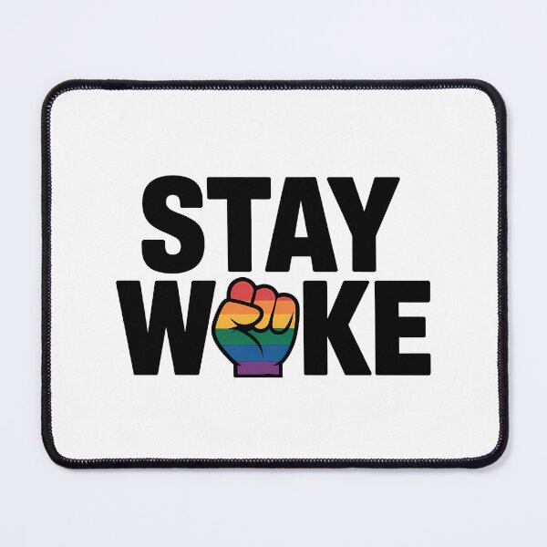 Item preview, Stay Woke - Pride Rainbow Fist Sticker designed and sold by LoFizzy.