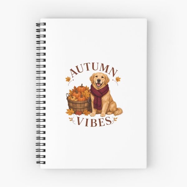 Item preview, Cute Golden Retriever Autumn Vibes Pumpkin Basket Art designed and sold by Créative touche .