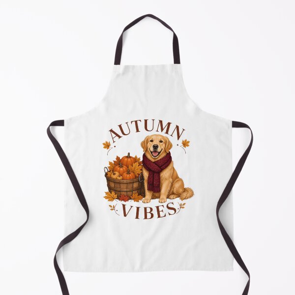 Item preview, Cute Golden Retriever Autumn Vibes Pumpkin Basket Art designed and sold by Créative touche .