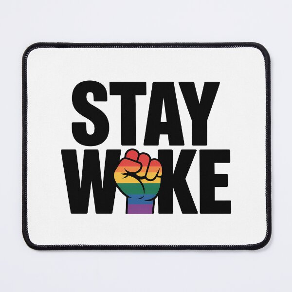 Item preview, Stay Woke - Pride Rainbow Fist Sticker designed and sold by LoFizzy.