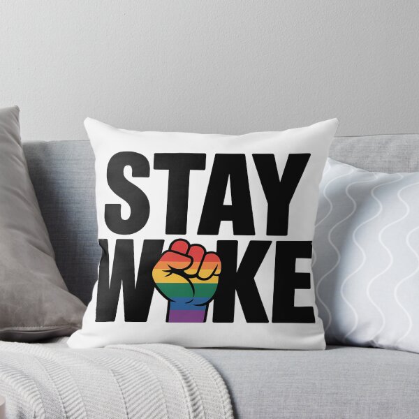 Item preview, Stay Woke - Pride Rainbow Fist Sticker designed and sold by LoFizzy.