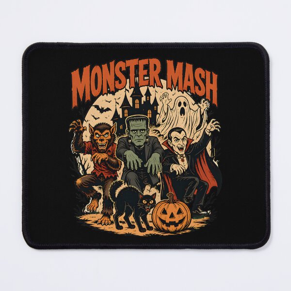 Item preview, retro funny monster mash ghost witchy vampire halloween designed and sold by SketchDrSketch.