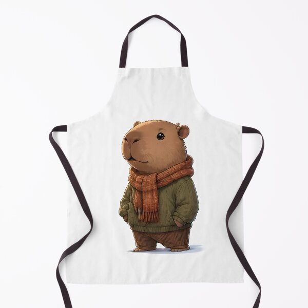 Item preview, Cozy Fall Capybara – Autumn Animal Gift designed and sold by Icareis-Studios.