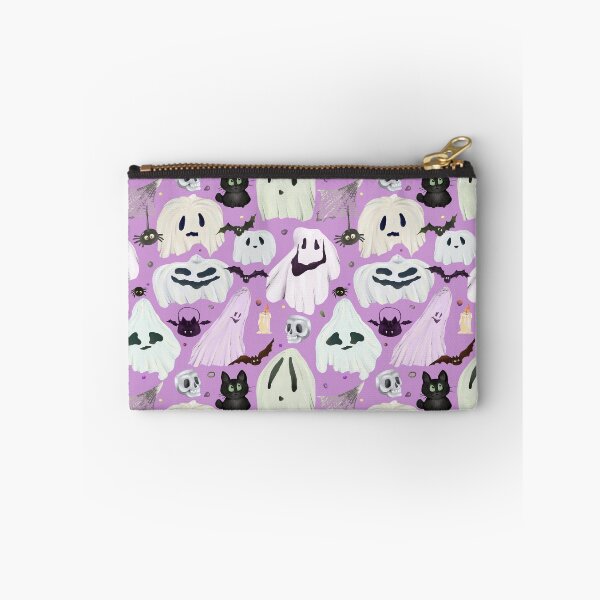 Item preview, Cute Ghosts and Pumpkins Halloween Pattern designed and sold by Sagi Jane Art.