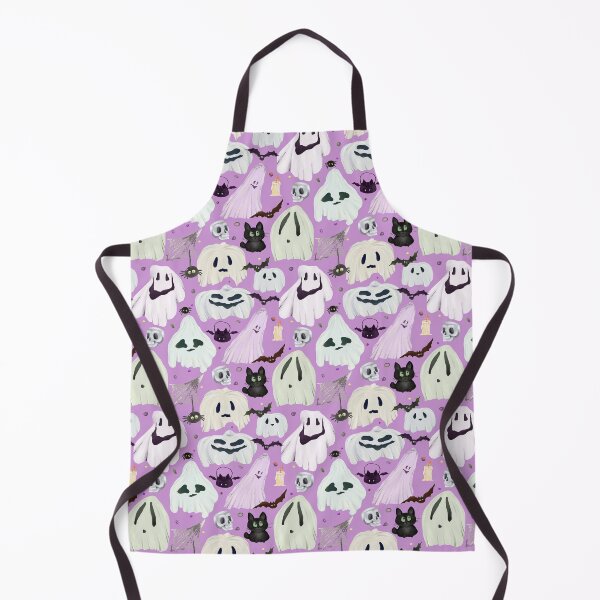 Item preview, Cute Ghosts and Pumpkins Halloween Pattern designed and sold by Sagi Jane Art.