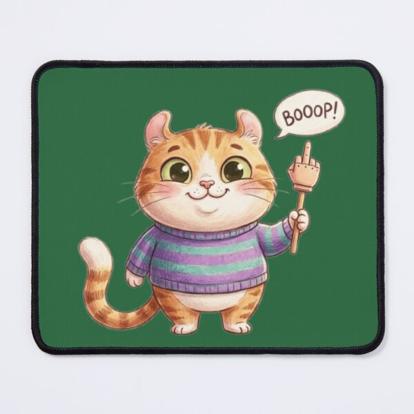 Item preview, Cute Cat Rude Gesture designed and sold by cutbeastfactory.