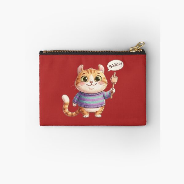 Item preview, Cute Cat Rude Gesture designed and sold by cutbeastfactory.