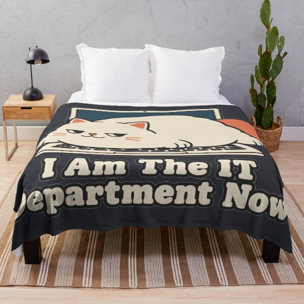 Item preview, I Am The IT Department Now Liquid Cat Meme designed and sold by KungPowUnicorn.