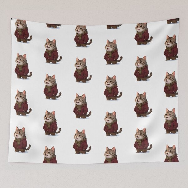 Item preview, Cozy Fall Cat – Autumn Animal Gift designed and sold by Icareis-Studios.