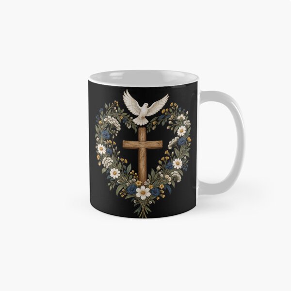 Item preview, Floral Heart Cross Peace Dove designed and sold by haitrieuic96.