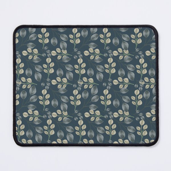 Item preview, Botanical Foliage Slate Blue Seamless Pattern Art designed and sold by Jyoti Digital Artist.