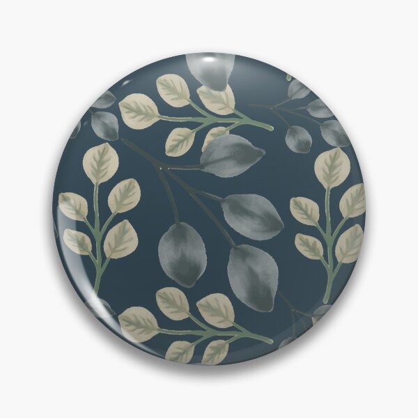 Item preview, Botanical Foliage Slate Blue Seamless Pattern Art designed and sold by ​Jyoti Digital Artist.
