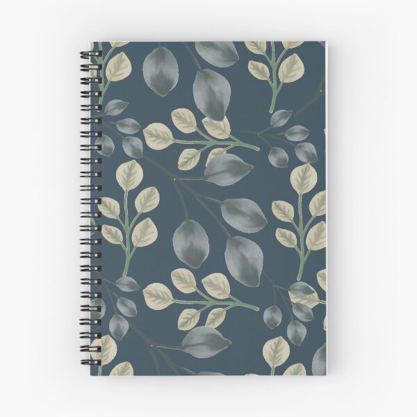 Item preview, Botanical Foliage Slate Blue Seamless Pattern Art designed and sold by ​Jyoti Digital Artist.