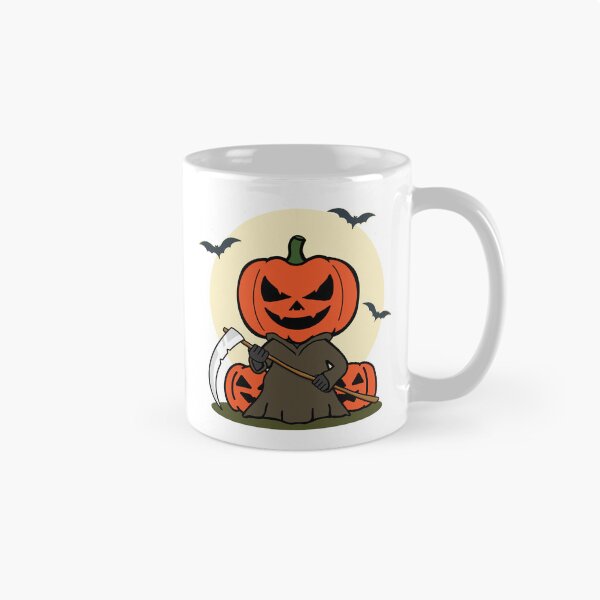Item preview, Halloween Pumpkin Grim Reaper designed and sold by SpaceAlienTees.