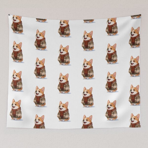 Item preview, Cozy Fall Corgi – Autumn Animal Gift designed and sold by Icareis-Studios.