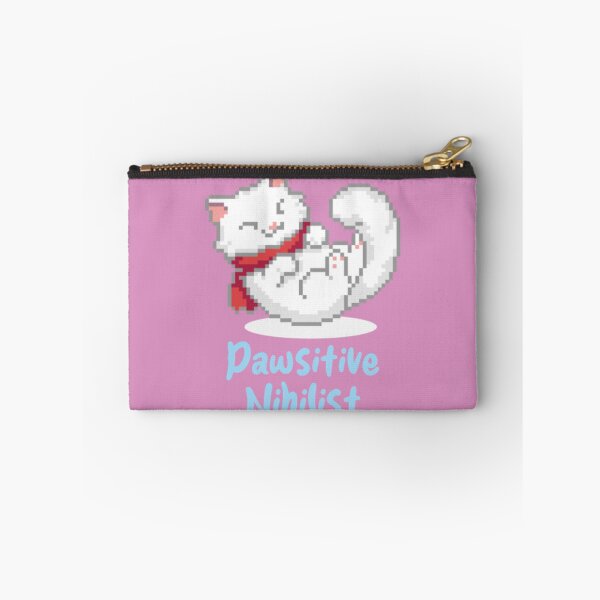 Artikelvorschau, Pfotenpositive nihilistische Pixelkatze entworfen und verkauft von PixelPanicc.