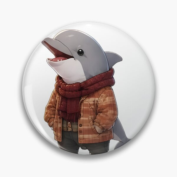 Item preview, Cozy Fall Dolphin – Autumn Animal Gift designed and sold by Icareis-Studios.