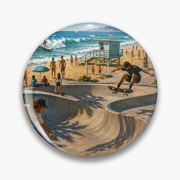 Item preview, Venice Beach California Travel Poster– Skate & Surf designed and sold by Dikshant Goyal.