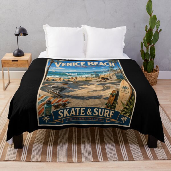 Item preview, Venice Beach California Travel Poster– Skate & Surf designed and sold by Dikshant Goyal.