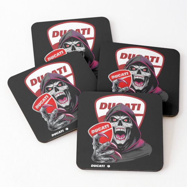 Item preview, Ducatis Reaper Red Eyes Gothic Skull Biker Graphic designed and sold by lilLilaBat.