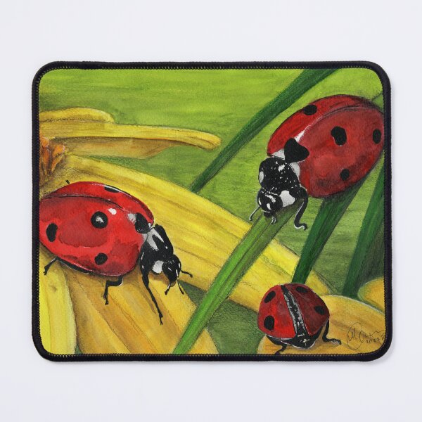 Item preview, Ladybugs on Daisies designed and sold by Middia Arts.