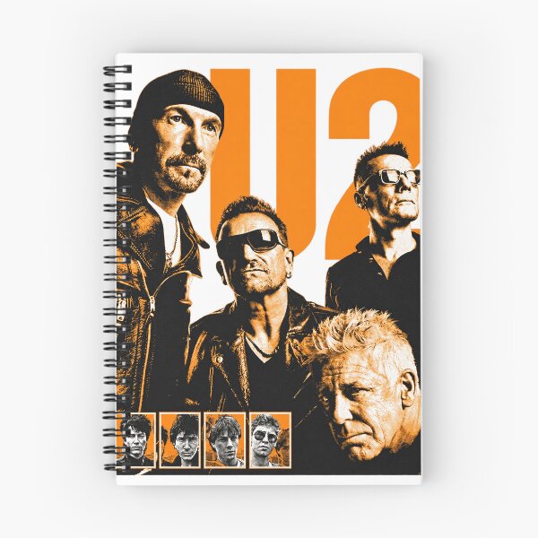Item preview, U2 Band Orange Portrait Collage designed and sold by InOtterNew.