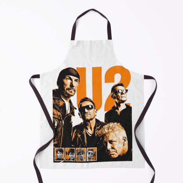 Item preview, U2 Band Orange Portrait Collage designed and sold by InOtterNew.