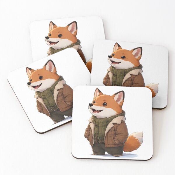 Item preview, Cozy Fall Fox – Autumn Animal Gift designed and sold by Icareis-Studios.