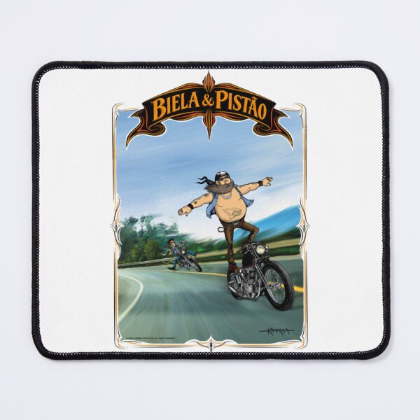 Item preview, Riding The Wave Biela Pistao Surf Biker Art designed and sold by Kavernakustom.