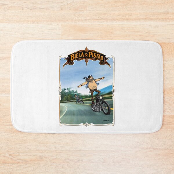 Item preview, Riding The Wave Biela Pistao Surf Biker Art designed and sold by Kavernakustom.