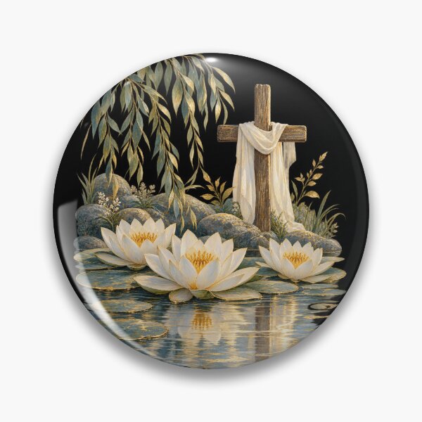 Item preview, Still Waters Lily Cross designed and sold by haitrieuic96.