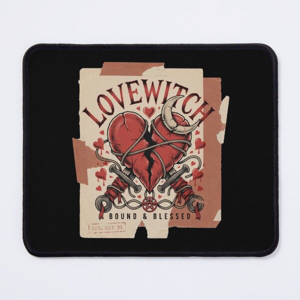 Item preview, Lovewitch Bound Heart Halloween Design Graphic Tee v10 designed and sold by DarylWelsh2024.
