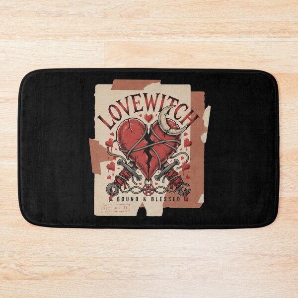 Item preview, Lovewitch Bound Heart Halloween Design Graphic Tee v10 designed and sold by DarylWelsh2024.