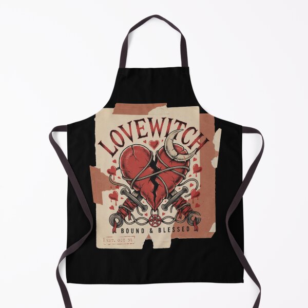Item preview, Lovewitch Bound Heart Halloween Design Graphic Tee v10 designed and sold by DarylWelsh2024.