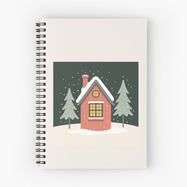 Item preview, Cozy Hygge Winter Cabin in Snow  designed and sold by TrendMorphic.