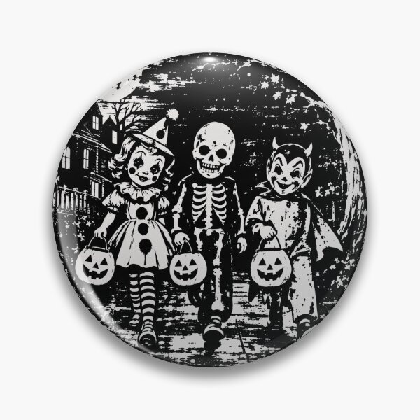 Item preview, Vintage Trick Or Treaters Under Moonlight Halloween Horror Retro designed and sold by SonnyGilmore.