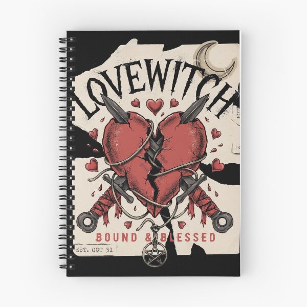 Item preview, Lovewitch Bound Heart Halloween Design Graphic Tee v11 designed and sold by DarylWelsh2024.