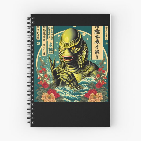 Item preview, Japanese Style Gillman Water Creature Ukiyo-e designed and sold by Marinarco.