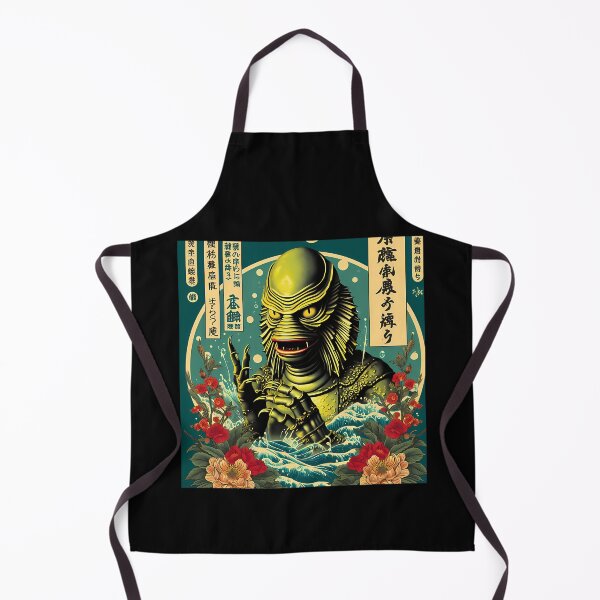 Item preview, Japanese Style Gillman Water Creature Ukiyo-e designed and sold by Marinarco.