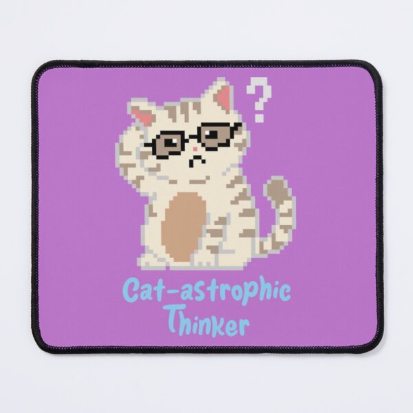 Item preview, Cat-astrophic Overthinker designed and sold by PixelPanicc.