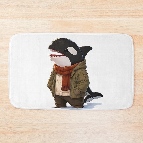 Item preview, Cozy Fall Orca – Autumn Animal Gift designed and sold by Icareis-Studios.