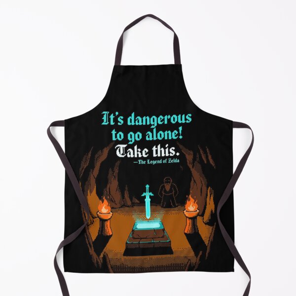 Item preview, It’s Dangerous To Go Alone Pixel Art Poster designed and sold by NickoGibson.