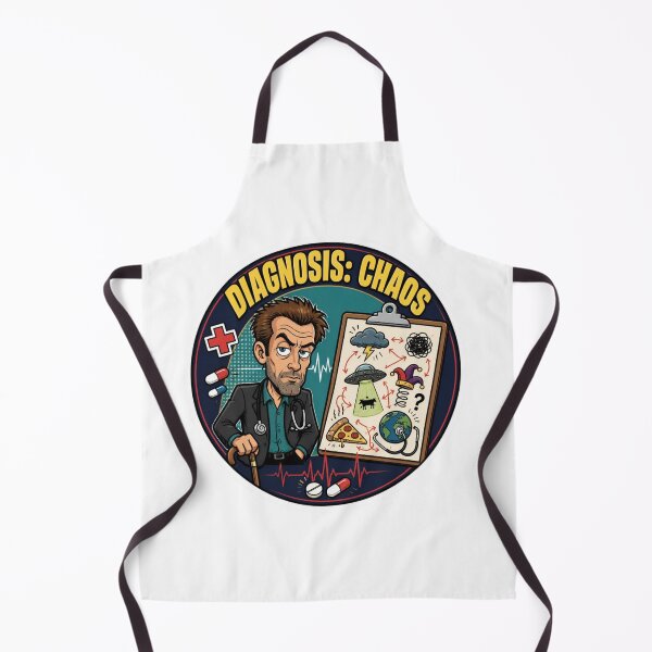 Item preview, House MD Diagnosis Chaos Doctor Gregory House Sticker designed and sold by drdoodle92 Art.