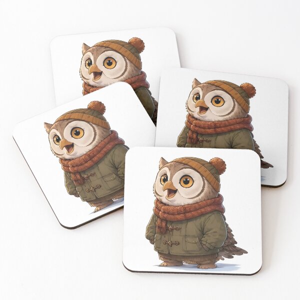 Item preview, Cozy Fall Owl – Autumn Animal Gift designed and sold by Icareis-Studios.